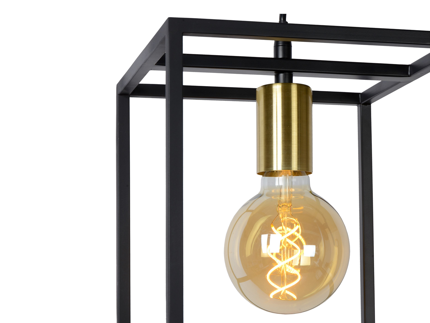 Závěsné svítidlo Ruben, černé, E27, 22cm