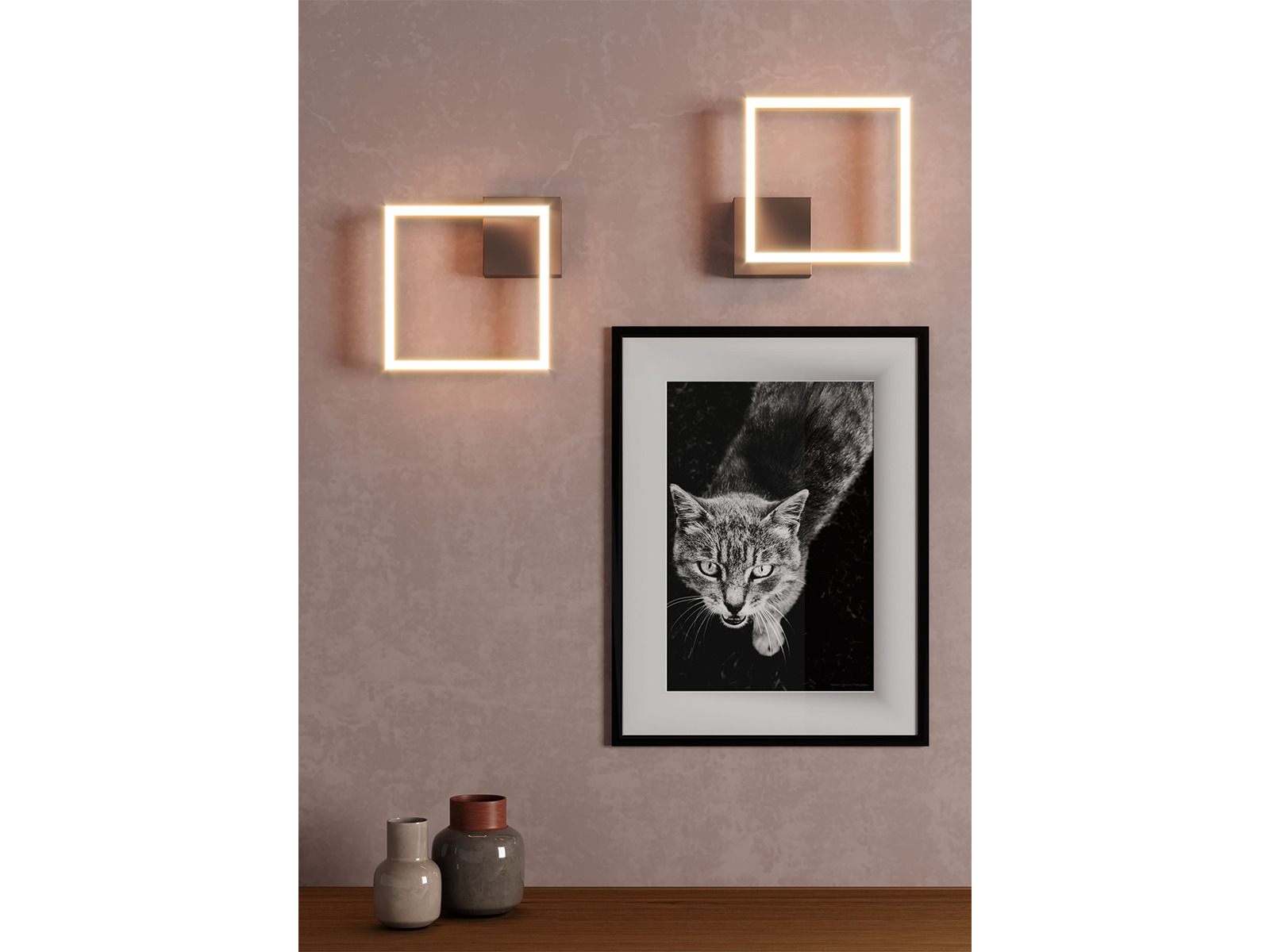 Stropní/nástěnné LED svítidlo Klee, matně zlaté, 21W, 3000K, 29cm
