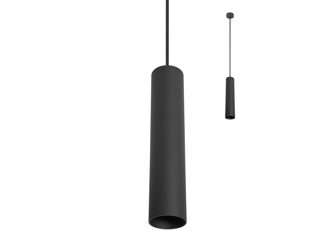 Závěsné svítidlo Axis, matně černé, 1xGU10, 30cm