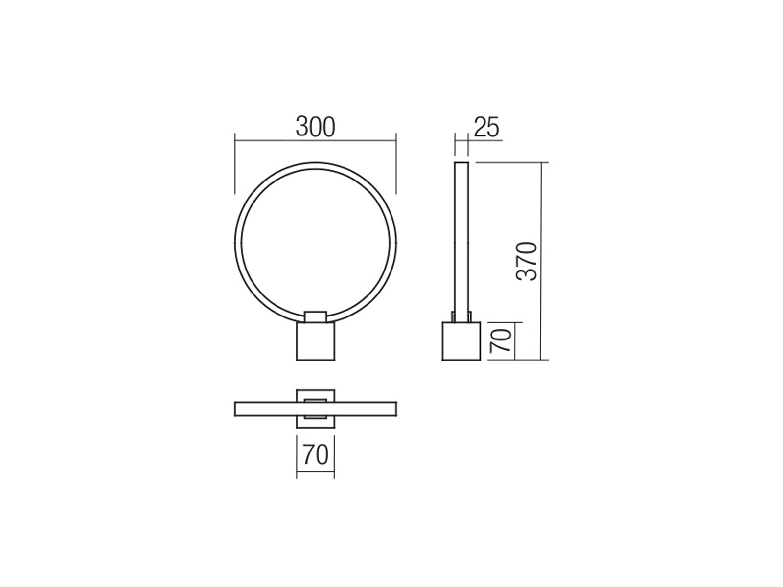 Stolní LED lampa Ado, pískově bílá, 12W, 3000K, 37cm