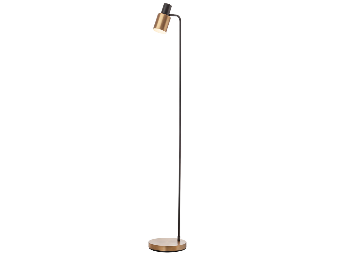 Stojací lampa Aurum, matně černé, matně zlatá, 1xE27, 143,8cm