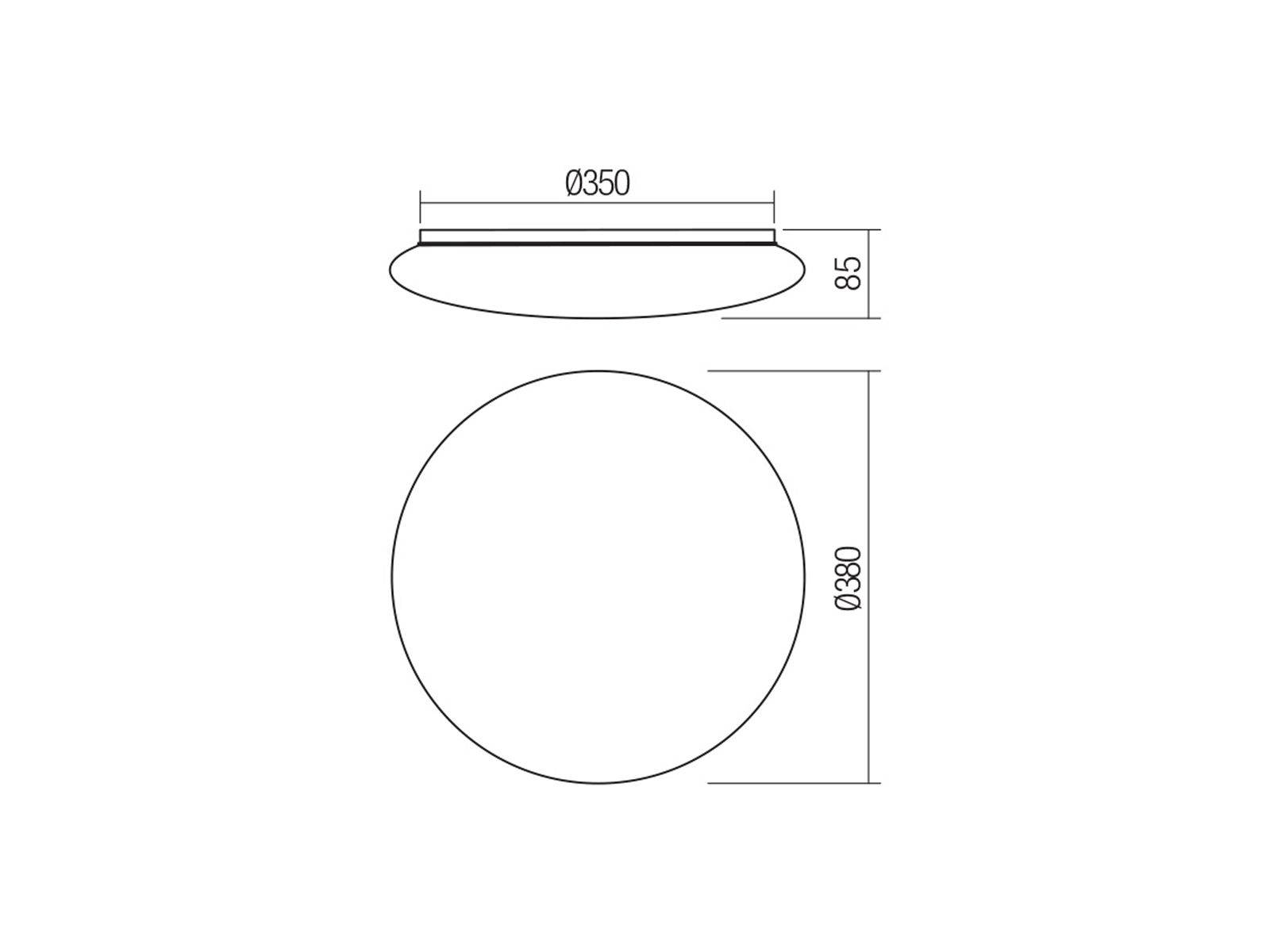 Stropní LED svítidlo Luna, 24W, 3000-6500K, RGB, ø38cm