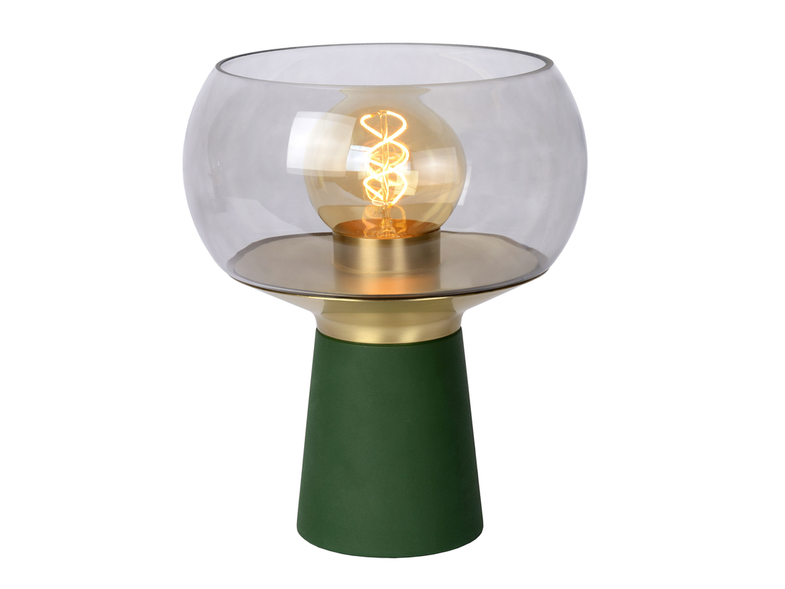 Stolní lampa Farris, zelená, E27, 28cm