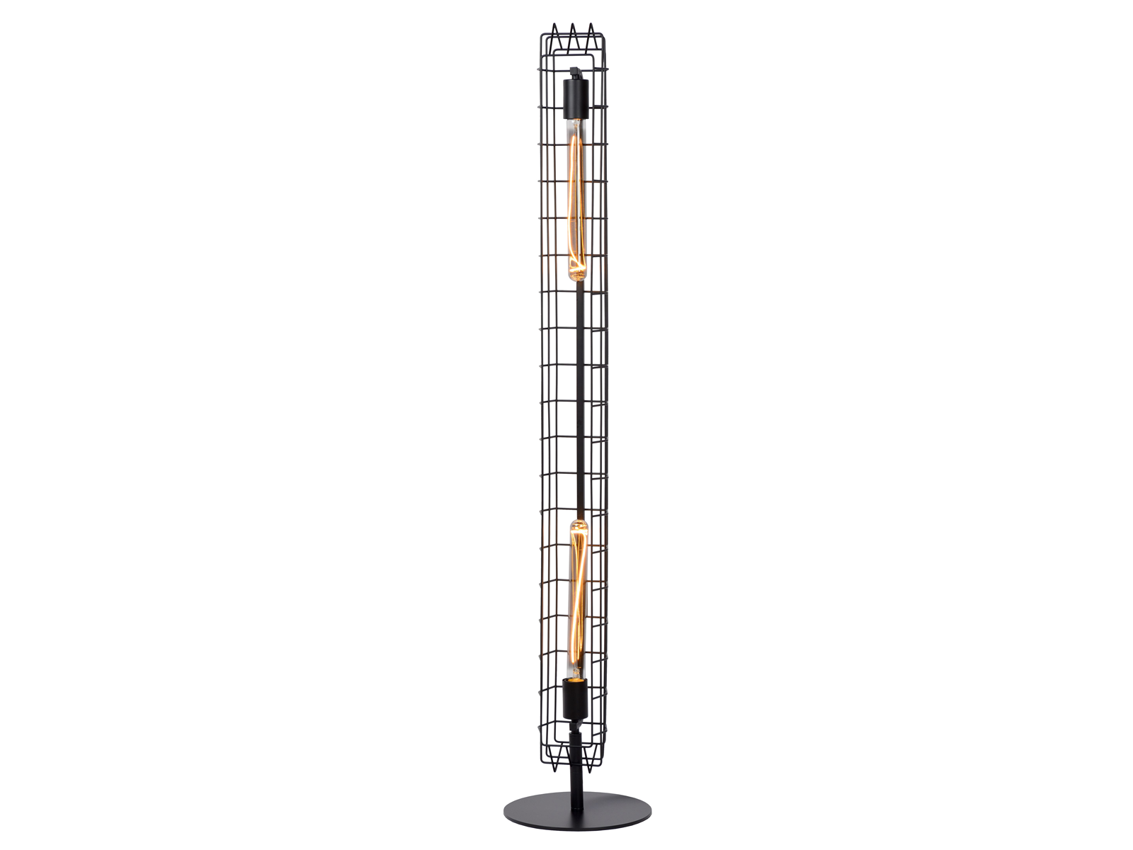 Stojací svítidlo Lattice černé, 2xE27, 131cm