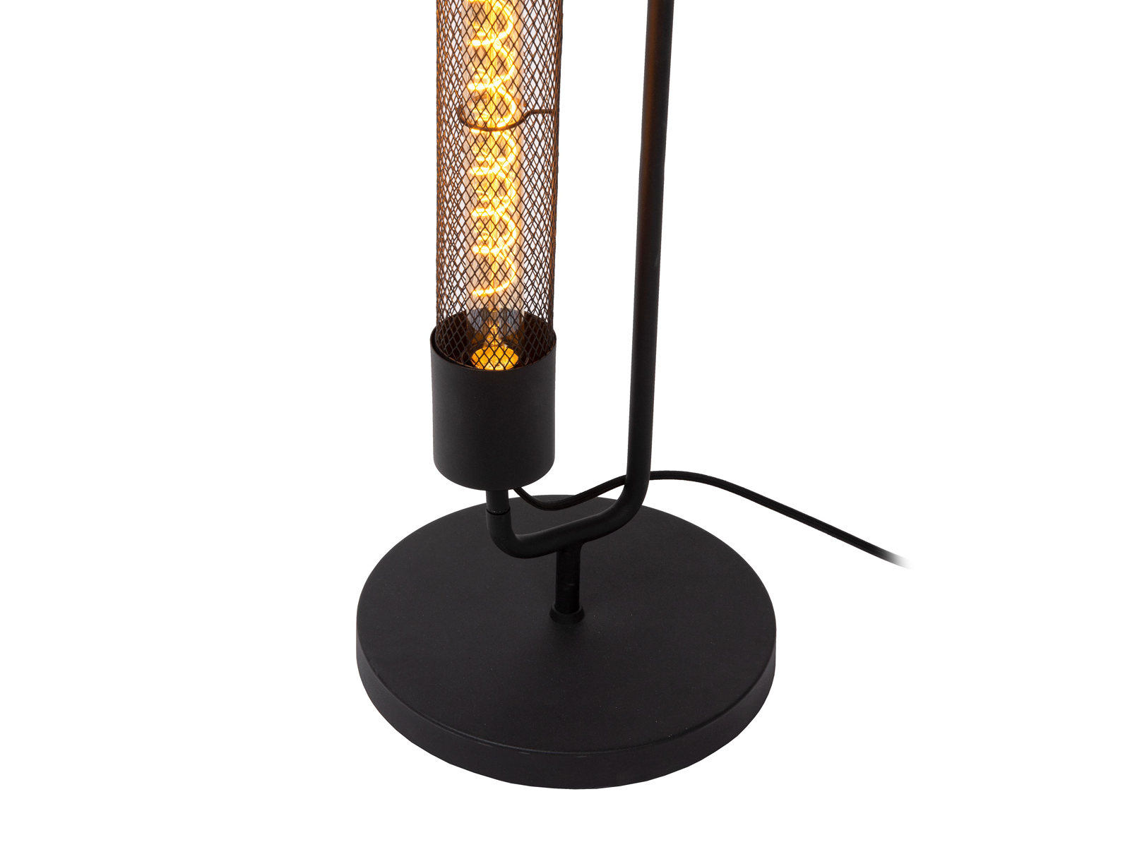 Stojací svítidlo Calixt černé, 2xE27, 130cm
