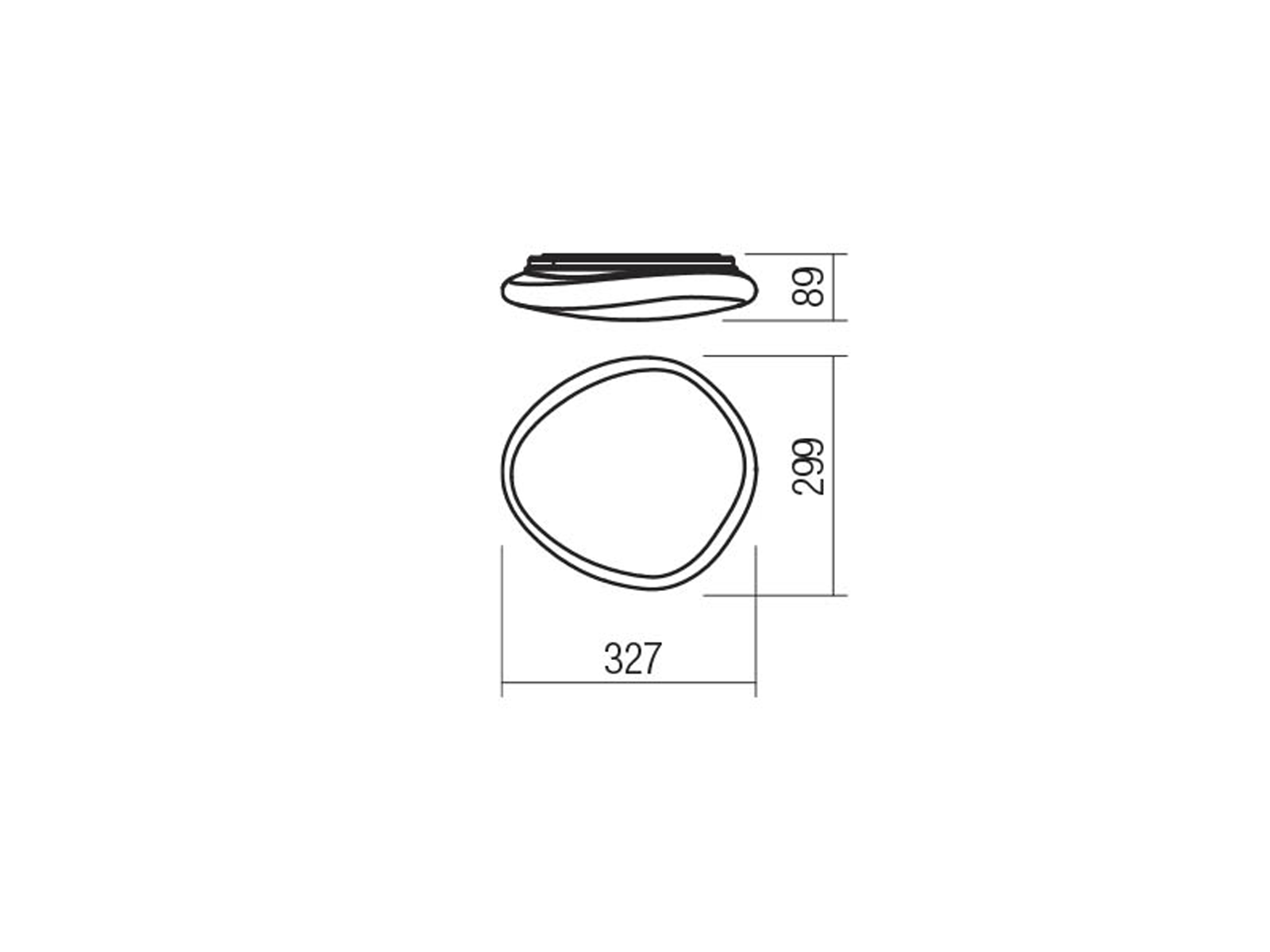 Stropní LED svítidlo Dreamer, bílé, 18W, 4000K, 32,7cm