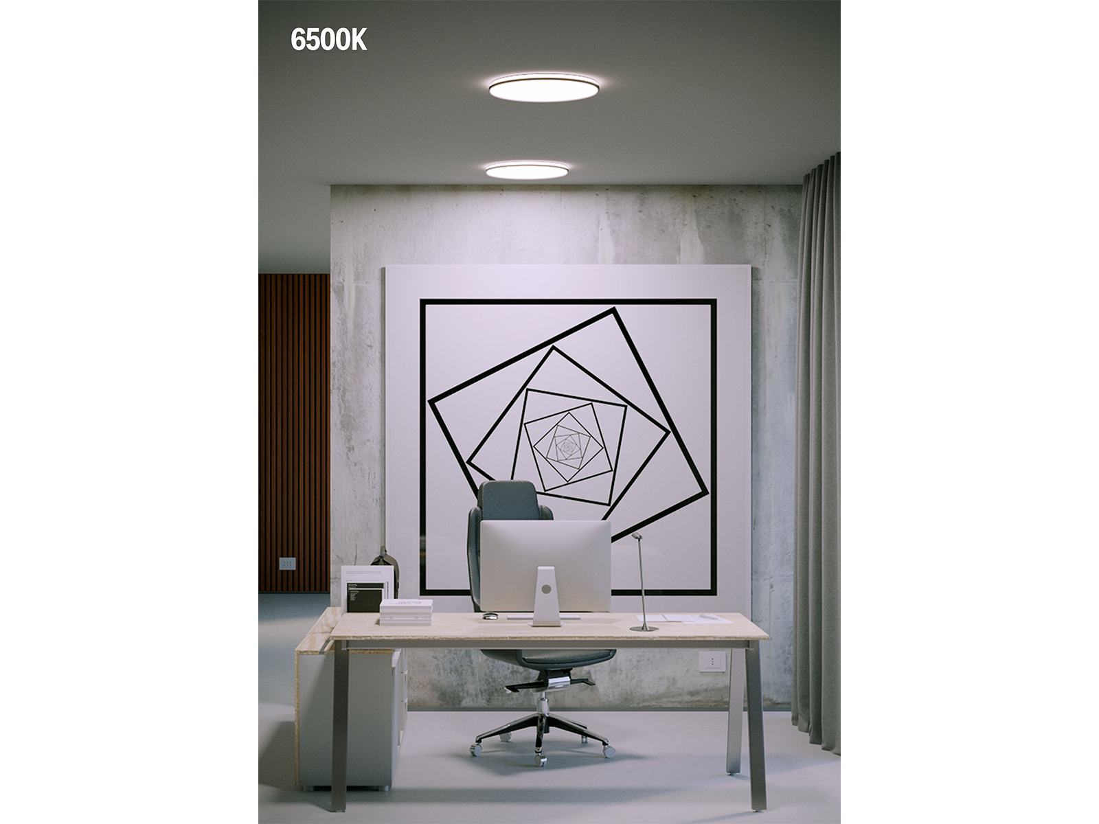 Stropní LED svítidlo Memo, matně černé, 24W, 3000K/4000K/6500K, ø29,4cm, IP54