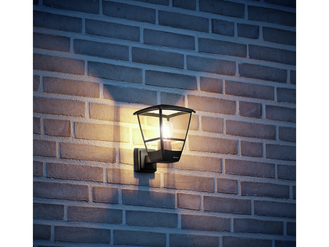 Nástěnné venkovní svítidlo bez senzoru L 10, černé, E27