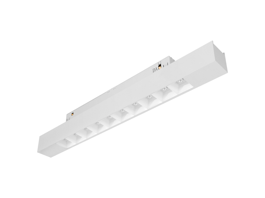LED svítidlo pro lištový systém 48V track Crete2 M, bílé, 15W, 2700K, 16°, 26,6cm