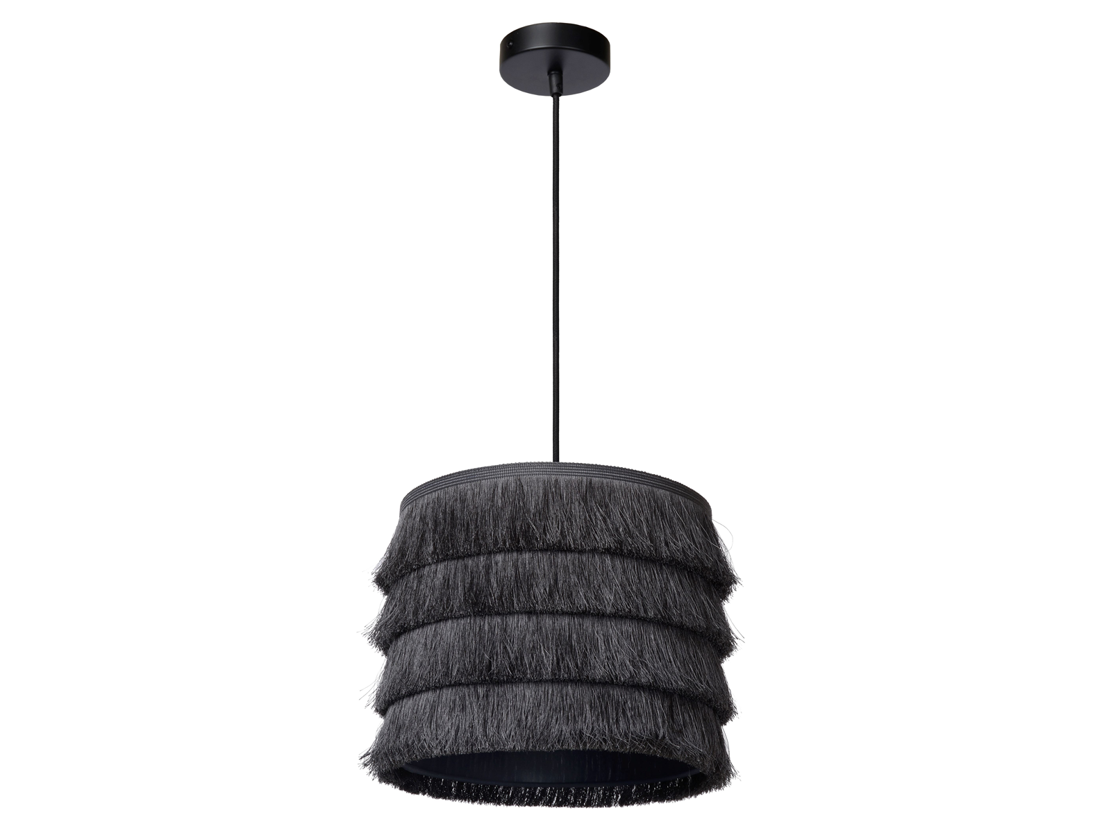 Závěsné svítidlo Extravaganza Togo, šedé, E27, ø25cm