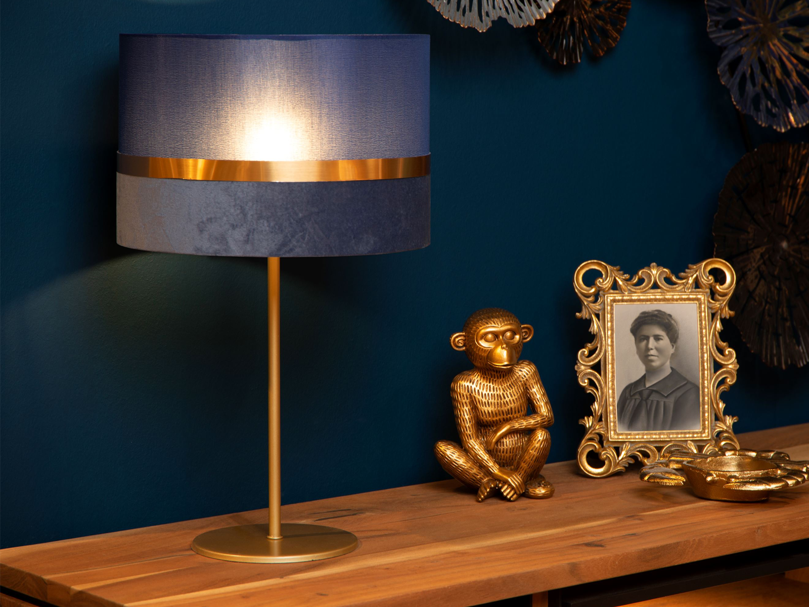 Stolní lampa Extravaganza Tusse, modrá, E14, 50cm