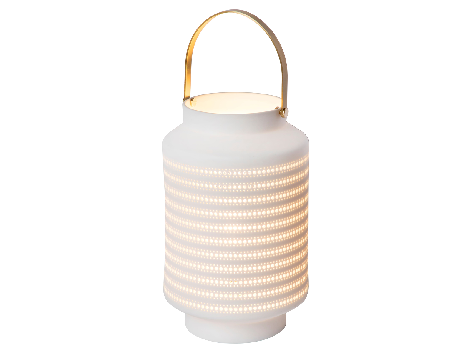 Stolní lampa Jamila, bílá, E14, 24,5cm