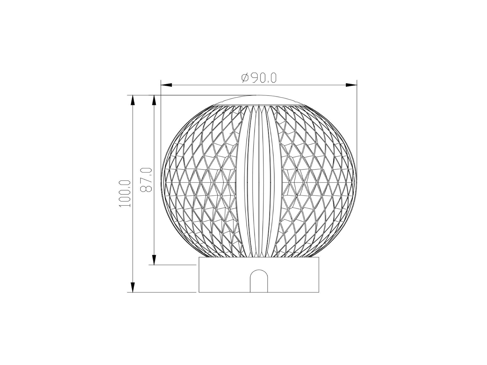 Stolní LED stmívatelná lampa Cintra, matně zlatá/mosaz, baterie, 1,5W, ø9cm