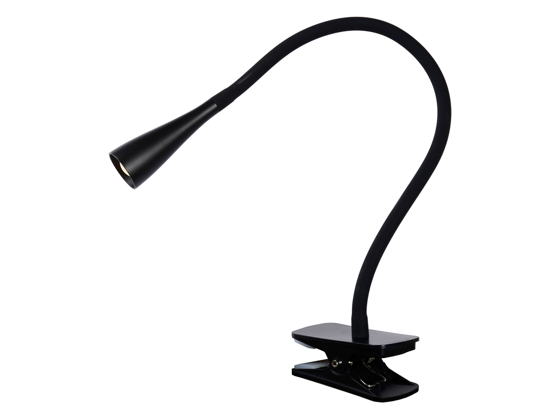 Nástěnná LED lampa Zozy černá, s klipem, 4W, 3000K, 53,5cm