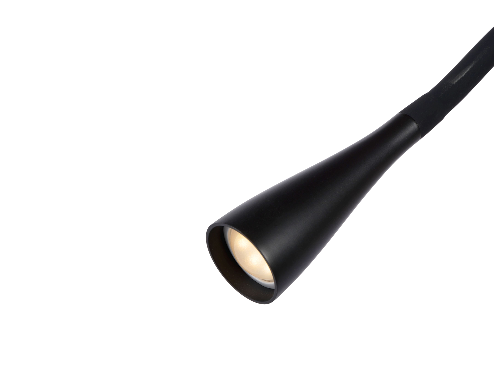 Nástěnná LED lampa Zozy černá, s klipem, 4W, 3000K, 53,5cm