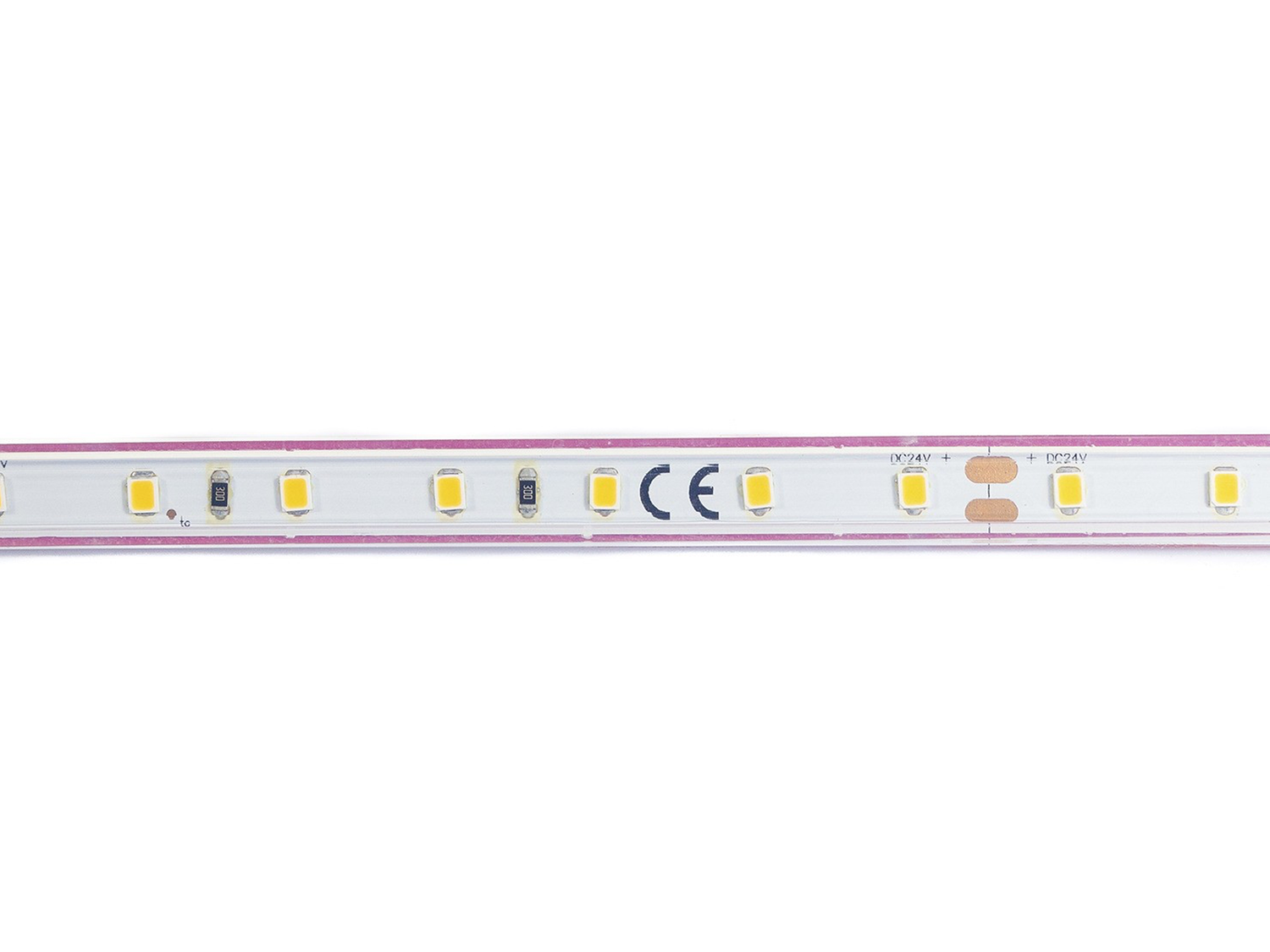 24 V LED pásek Nilo Basic, 12,6W/m, 3000K, 5m, IP67