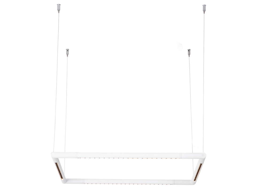 Závěsné LED svítidlo, pískově bílé, 80W, 3000K, 150cm