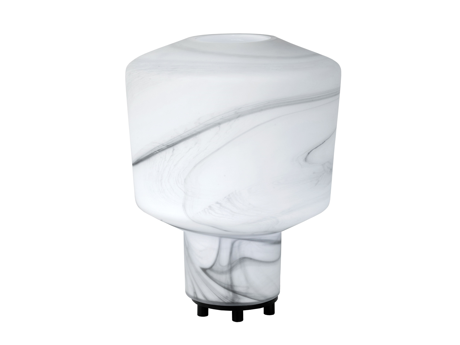 Stolní lampa Alistair bílá, E27, ø30cm