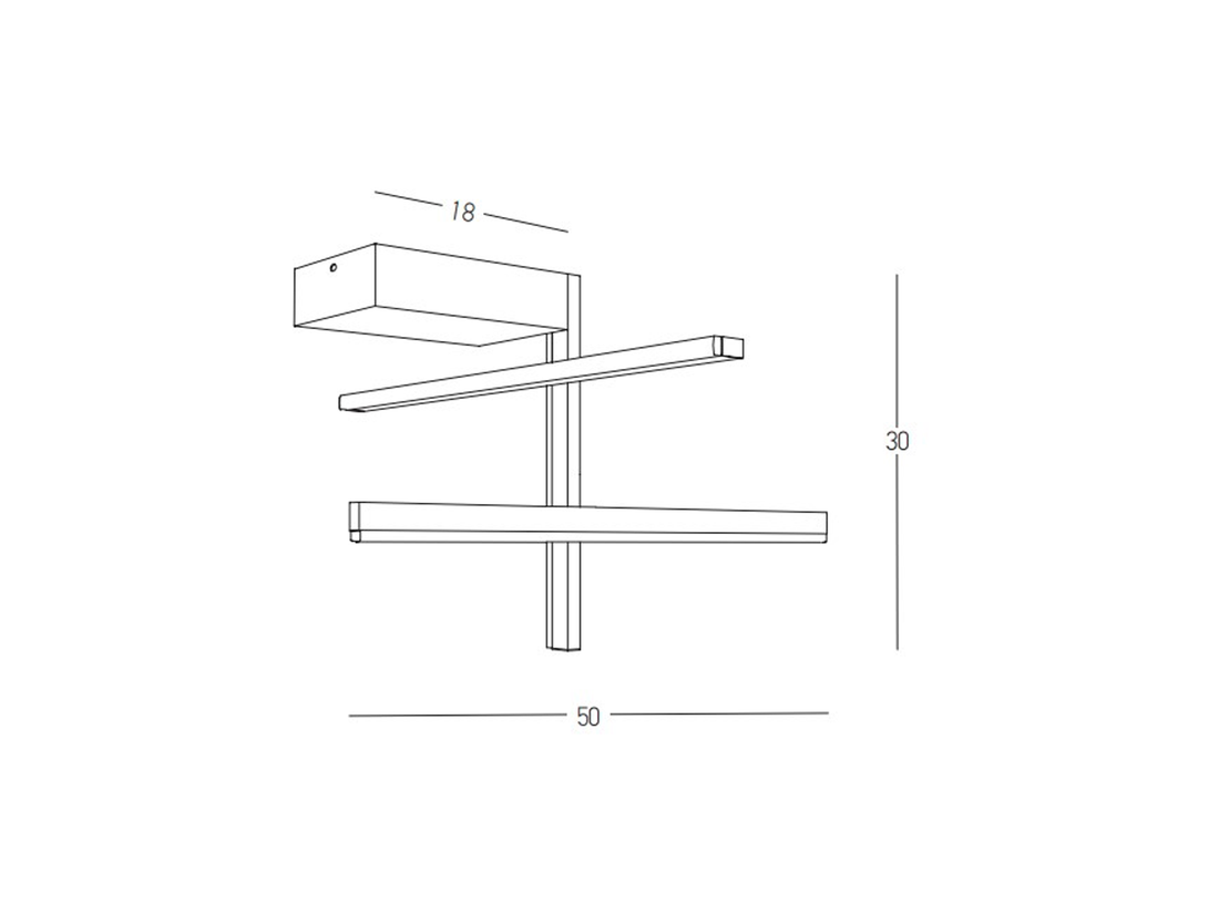 Stropní LED stmívatelné svítidlo matně zlaté, 25W, 3000K, 50cm