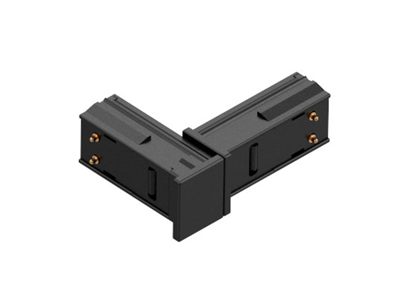 Rohový spoj pro mini magnetické dráhy, černý, 35x26mm