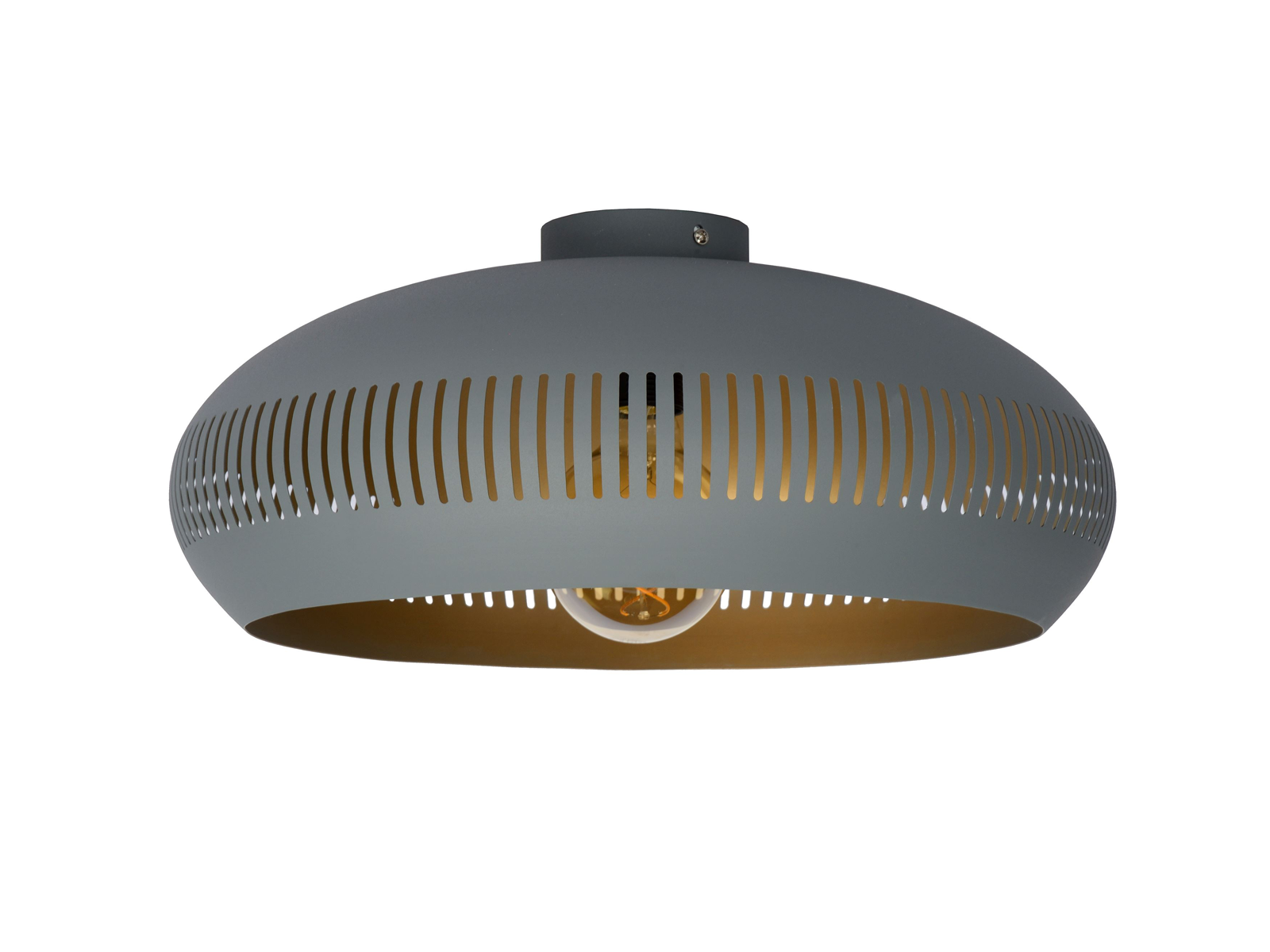 Stropní svítidlo Rayco šedé, E27, ø45cm