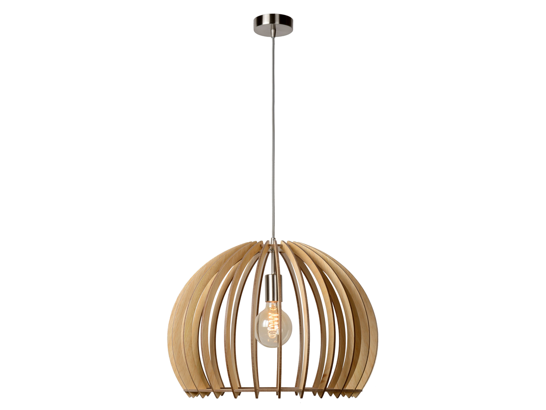 Závěsné svítidlo Bounde, přírodní, E27, ø50cm