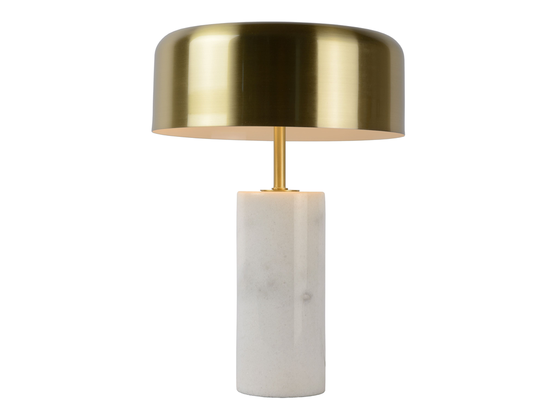 Stolní lampa Mirasol, matně zlatá/bílá, 3xG9, 36,5cm