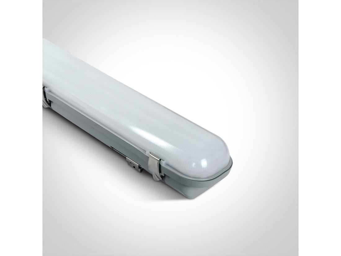 Průmyslové stropní LED svítidlo, šedé, 60W, 4000K, 121,5cm, IP65