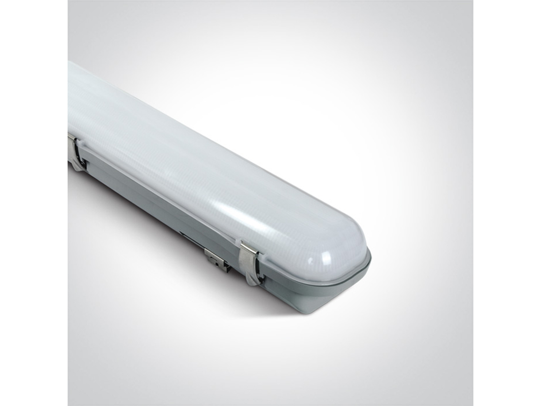 Průmyslové stropní LED svítidlo, šedé, 70W, 4000K, 151,5cm, IP65