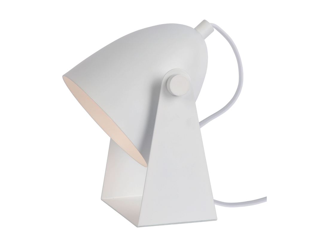 Stolní lampa Chago, bílá, E14, 20cm