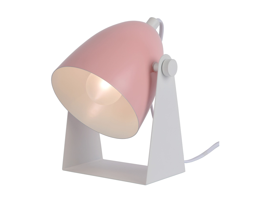 Stolní lampa Chago, růžová, E14, 20cm