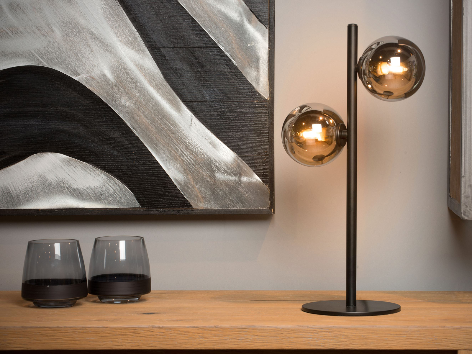 Stolní lampa Tycho černá, 2xG9, 43cm