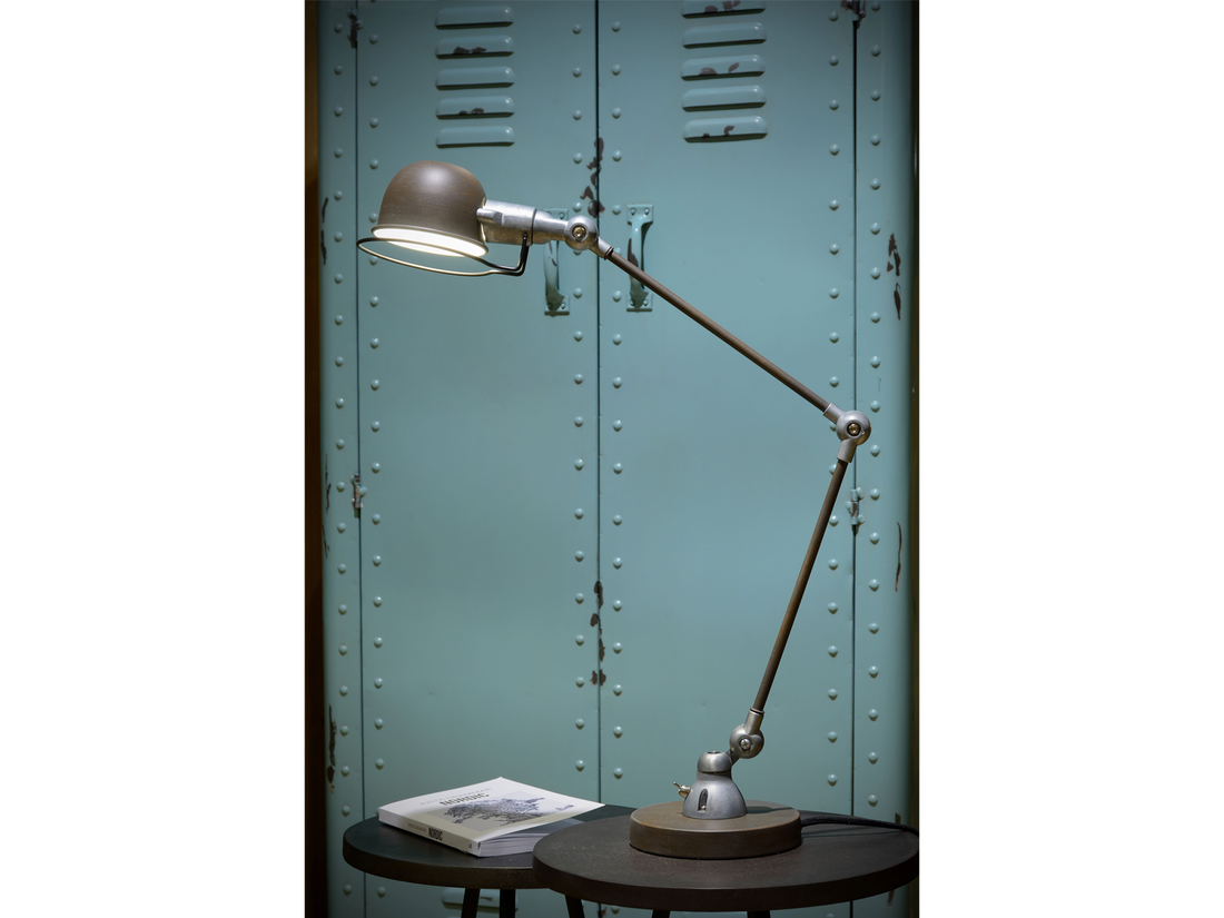Stolní lampa Honore, rezavě hnědá, E14, 52-63cm