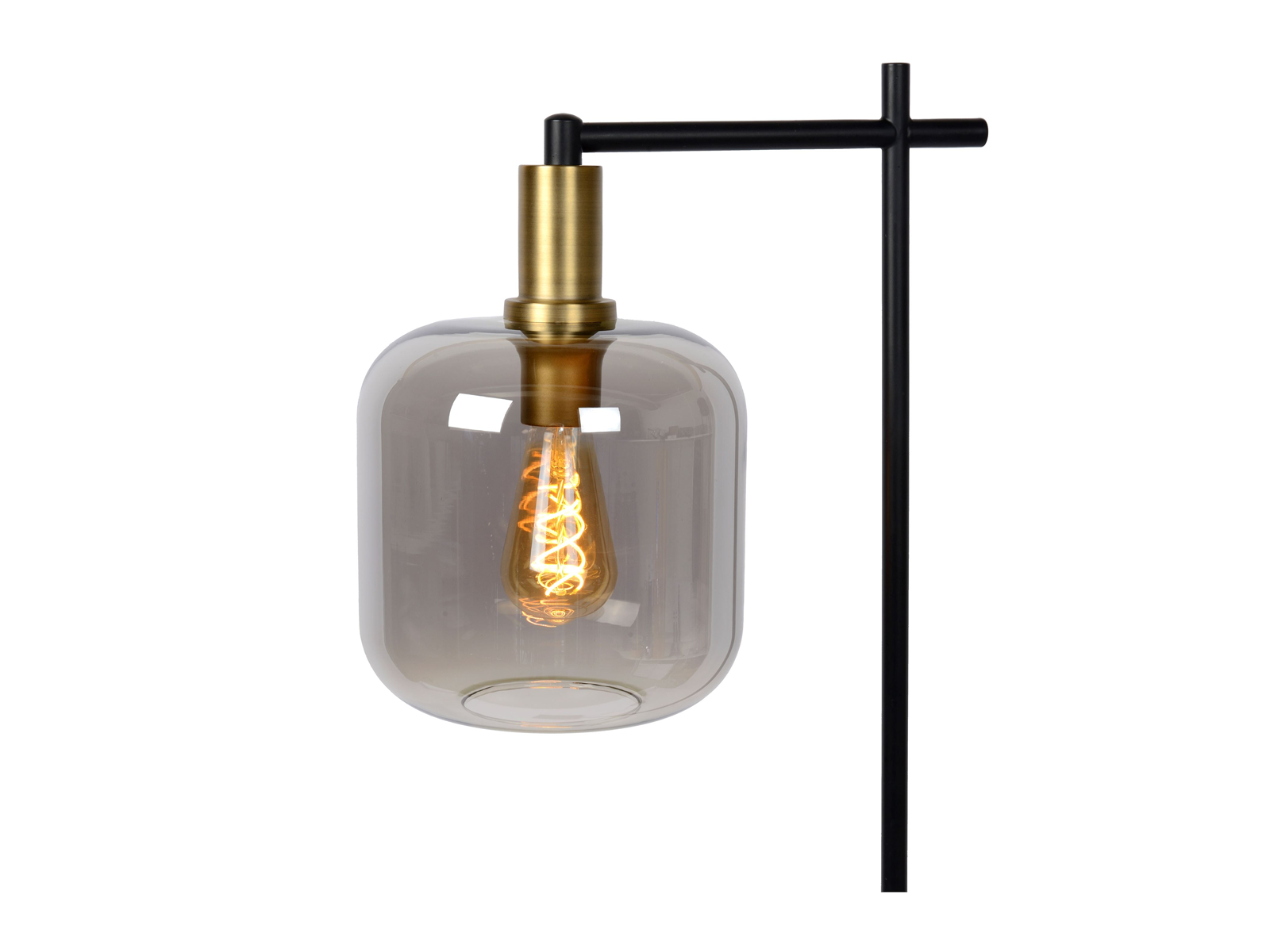 Stojací lampa Joanet kouřově šedé, 1xE27, 150cm