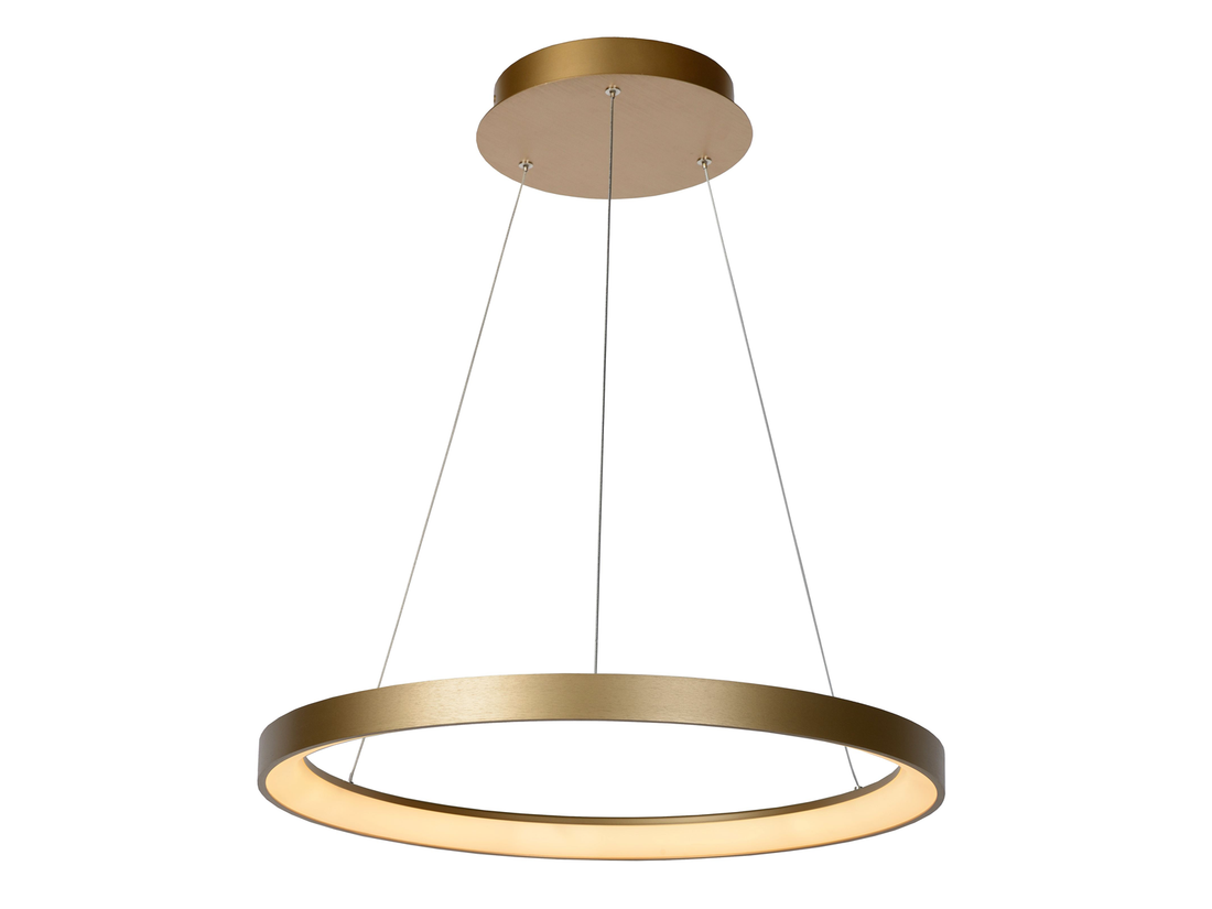 Závěsné LED svítidlo Vidal matně zlaté / mosaz, 48W, 2700K, ø58cm