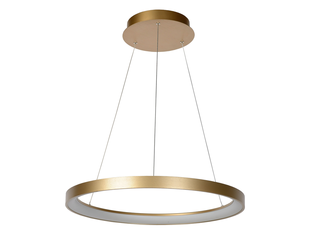 Závěsné LED svítidlo Vidal matně zlaté / mosaz, 48W, 2700K, ø58cm