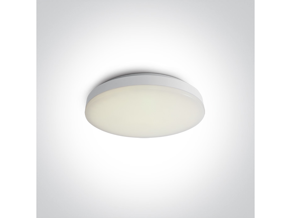 Stropní LED svítidlo, bílé, 20W, 3000K, ø28,5cm, IP20