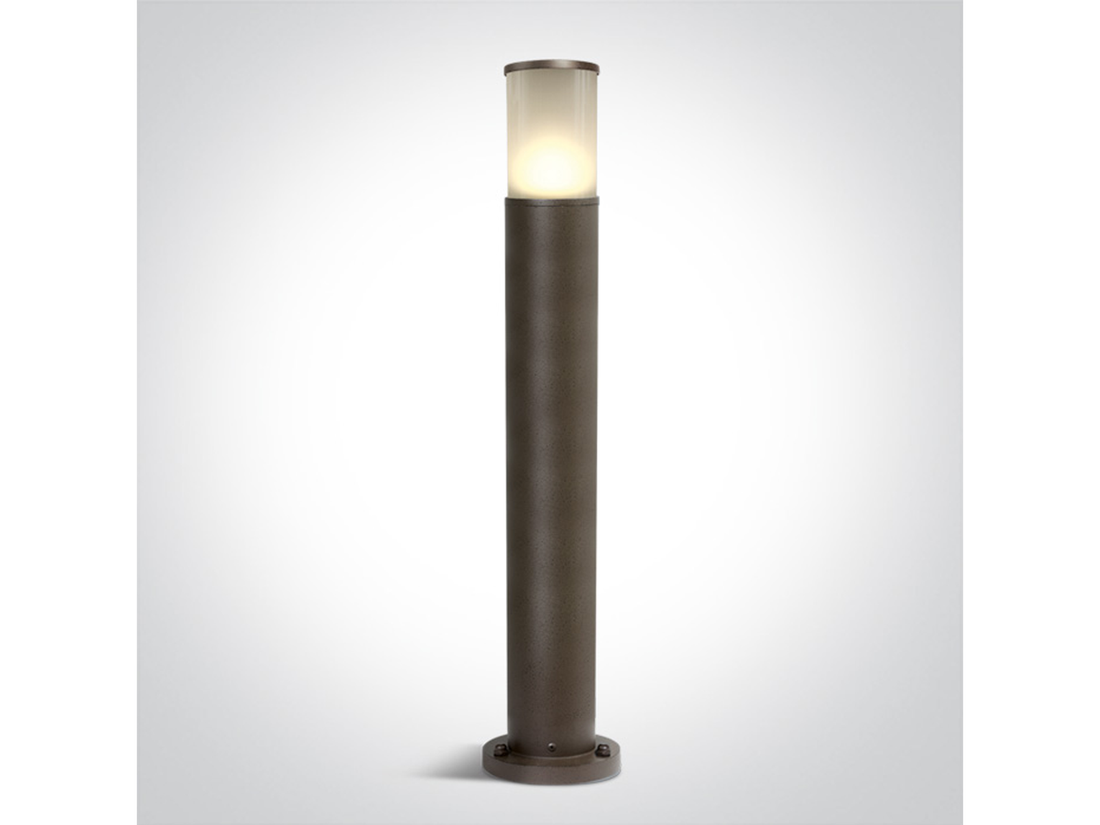 Stojací sloupkové svítidlo, rezavě hnědé, E27, 75cm, IP54