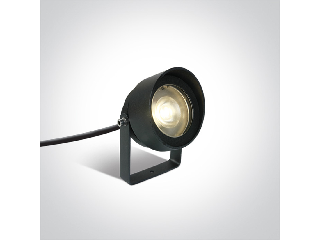 Zahradní bodové LED svítidlo, antracit, 11W, 3000K, ø10,3cm, 20°, IP65