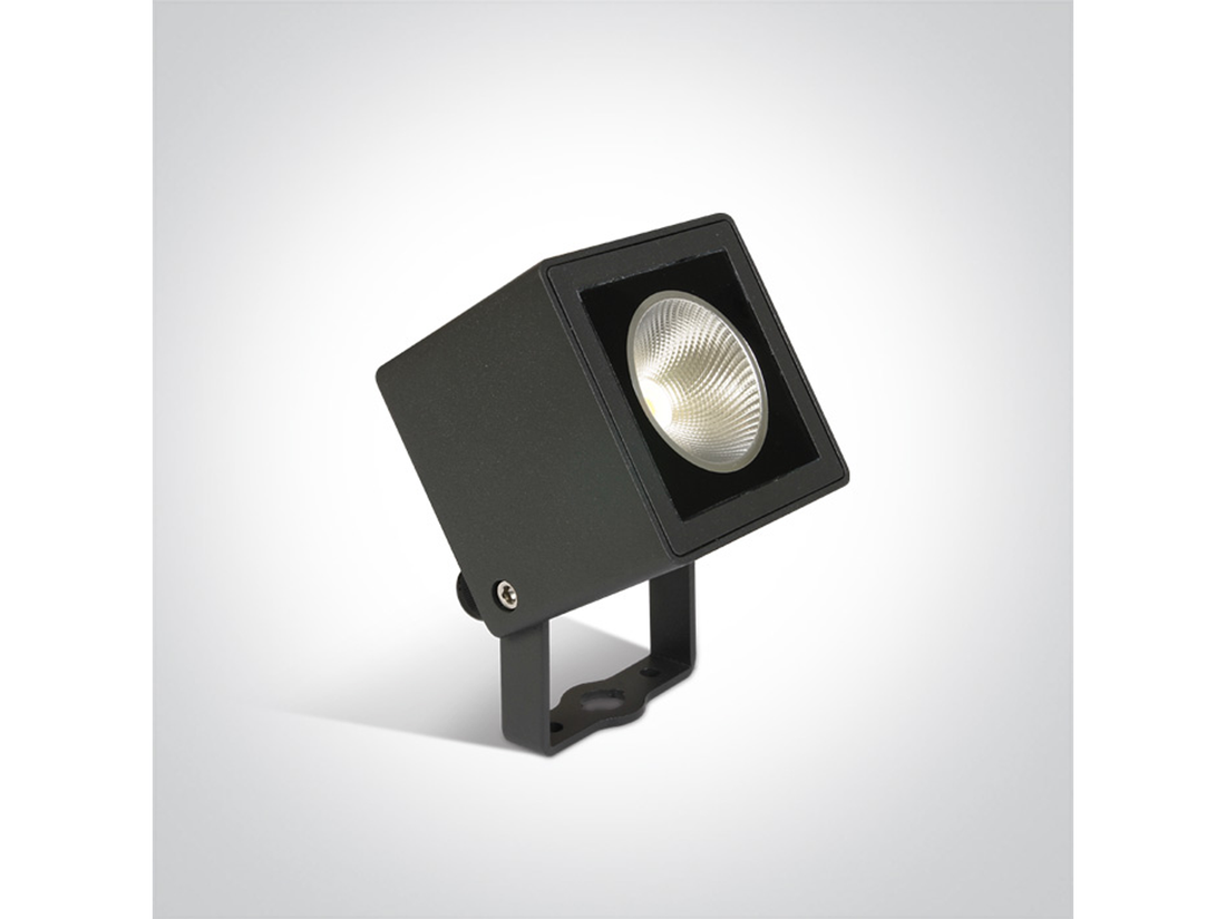 Zahradní bodové LED svítidlo, antracit, 7W, 3000K, 10cm, 47°, IP65