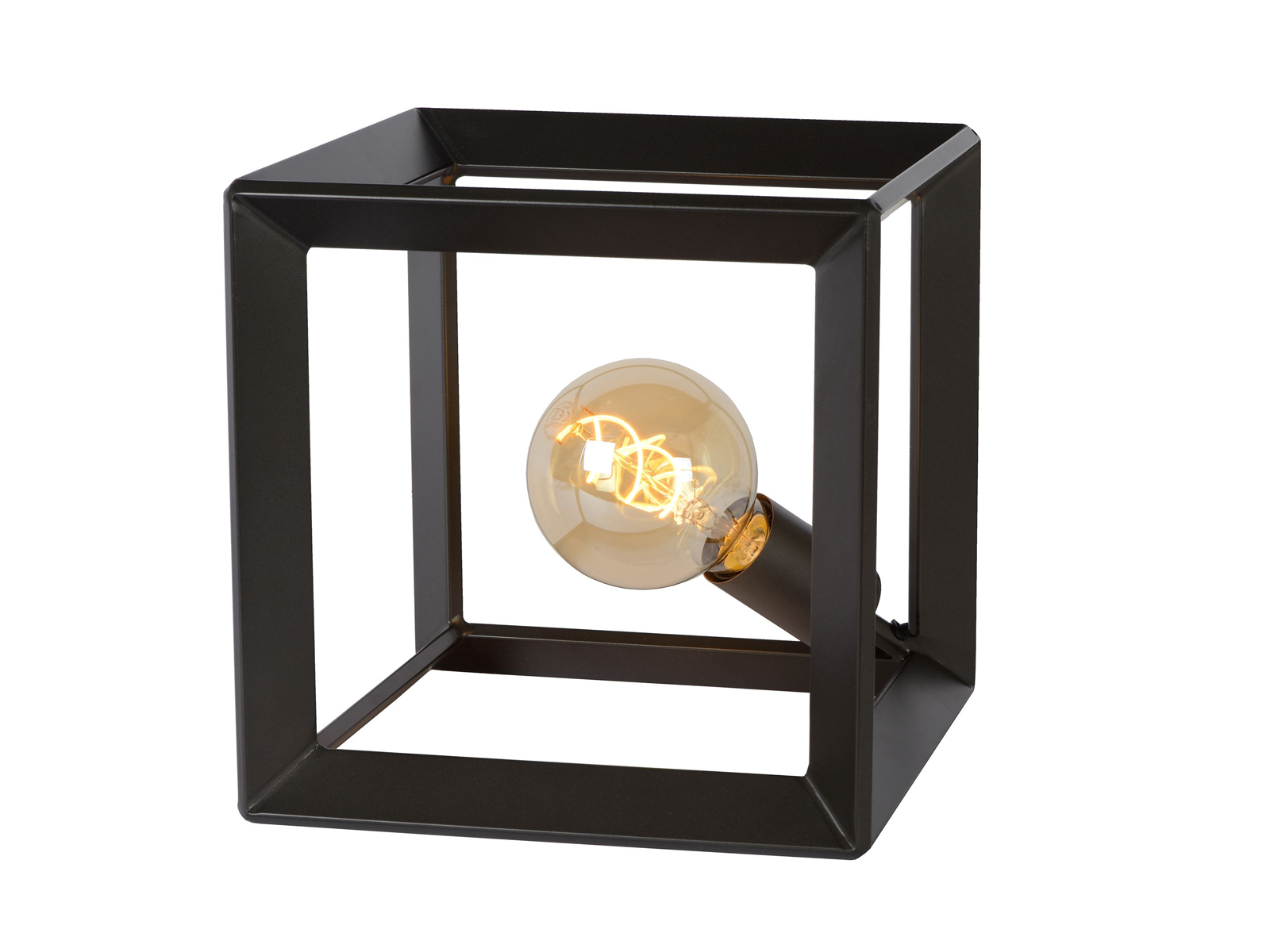 Stolní lampa Thor, šedý kov, E27, 25cm