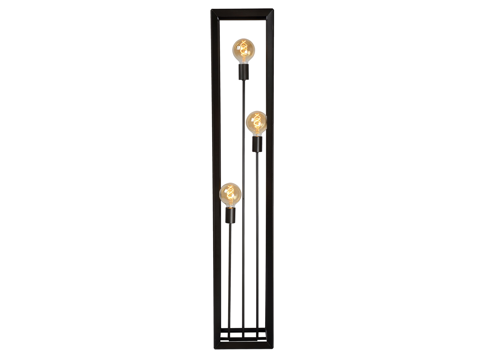Stojací lampa Thor, šedý kov, 3xE27, 140cm