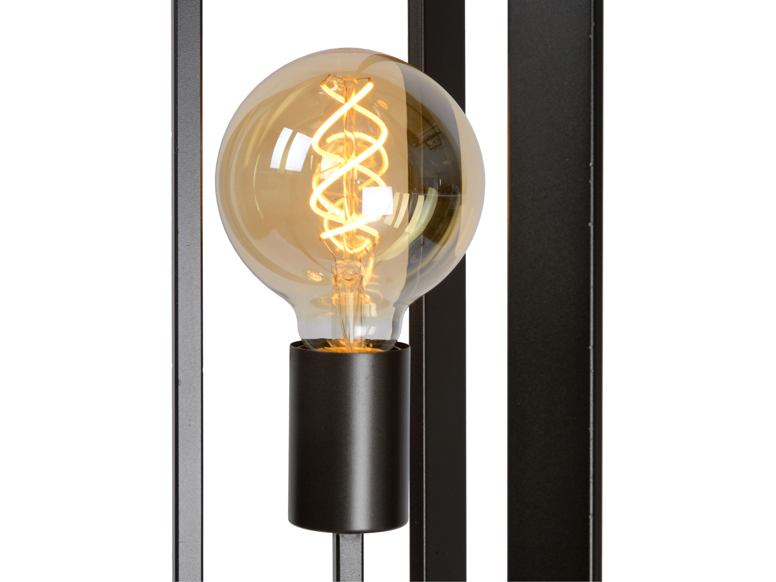 Stojací lampa Thor, šedý kov, 3xE27, 140cm