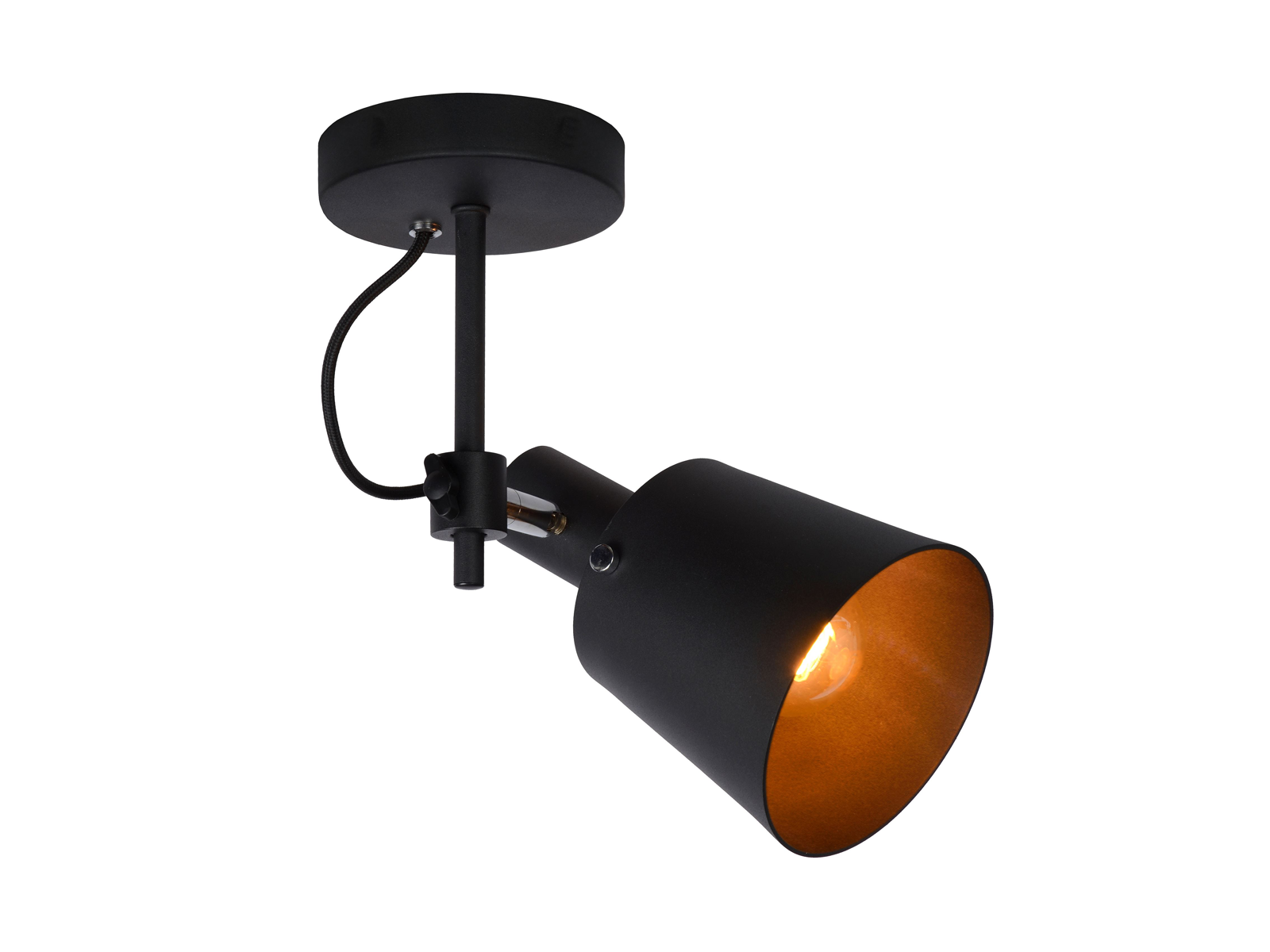 Stropní svítidlo Quinny černé, E27, 30cm