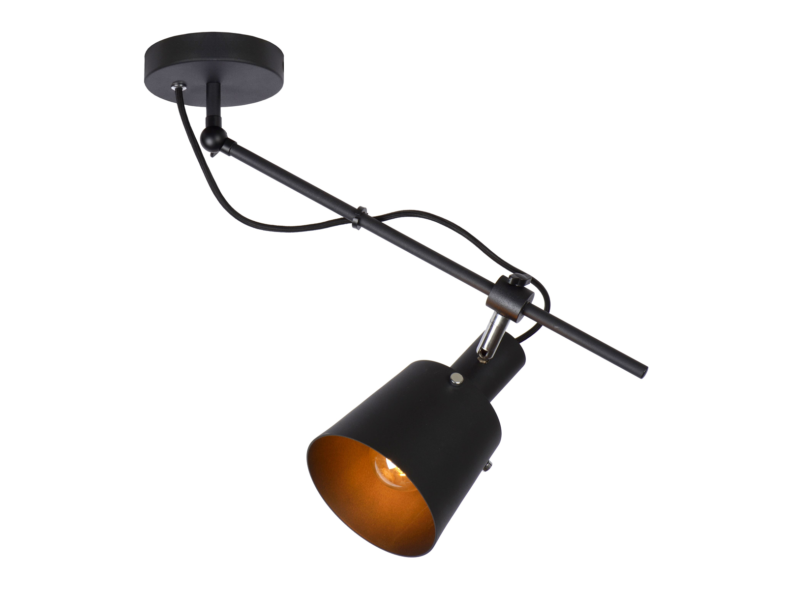 Stropní svítidlo Quinny černé, E27, 49cm