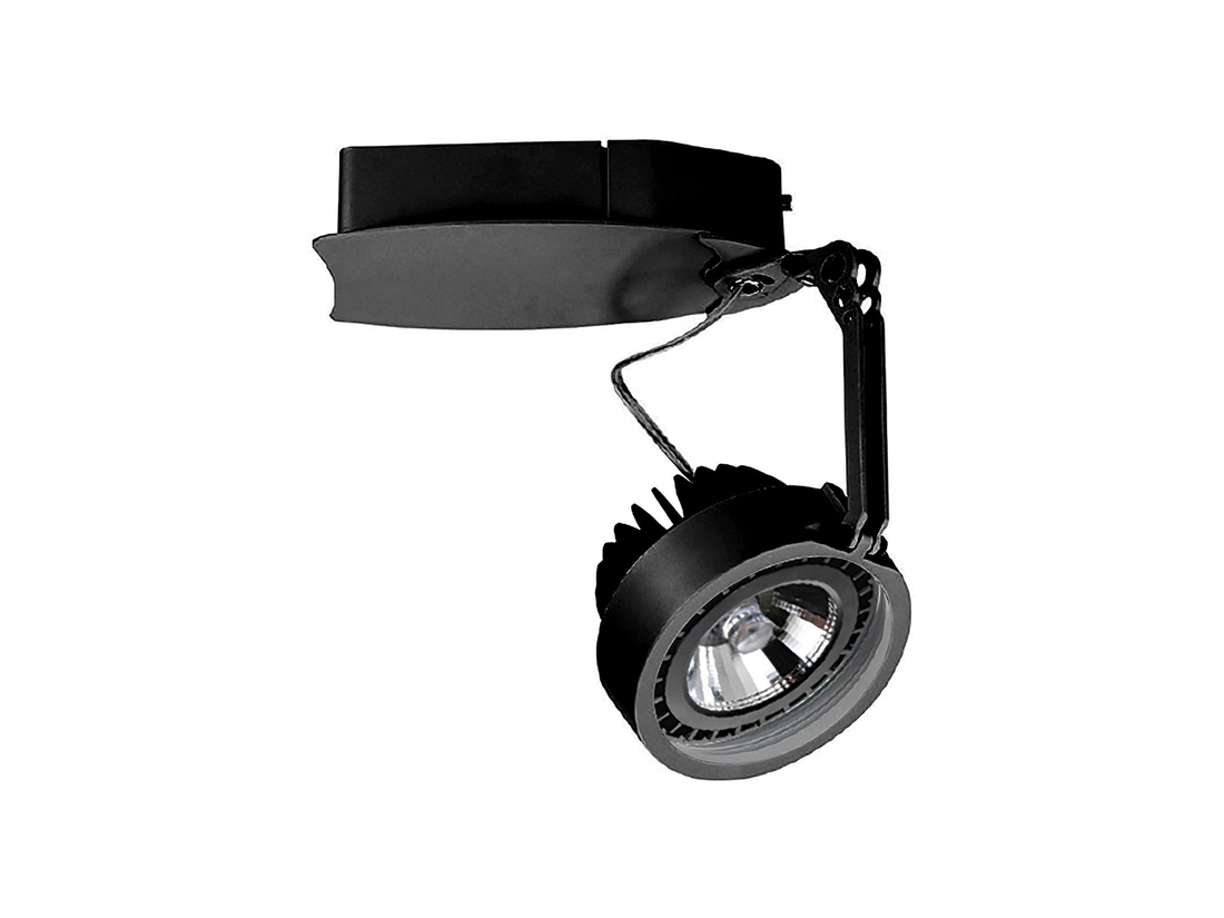 Stropní LED reflektor Haiti W, černé, 17W, 3000K, 14°, ø12,1cm