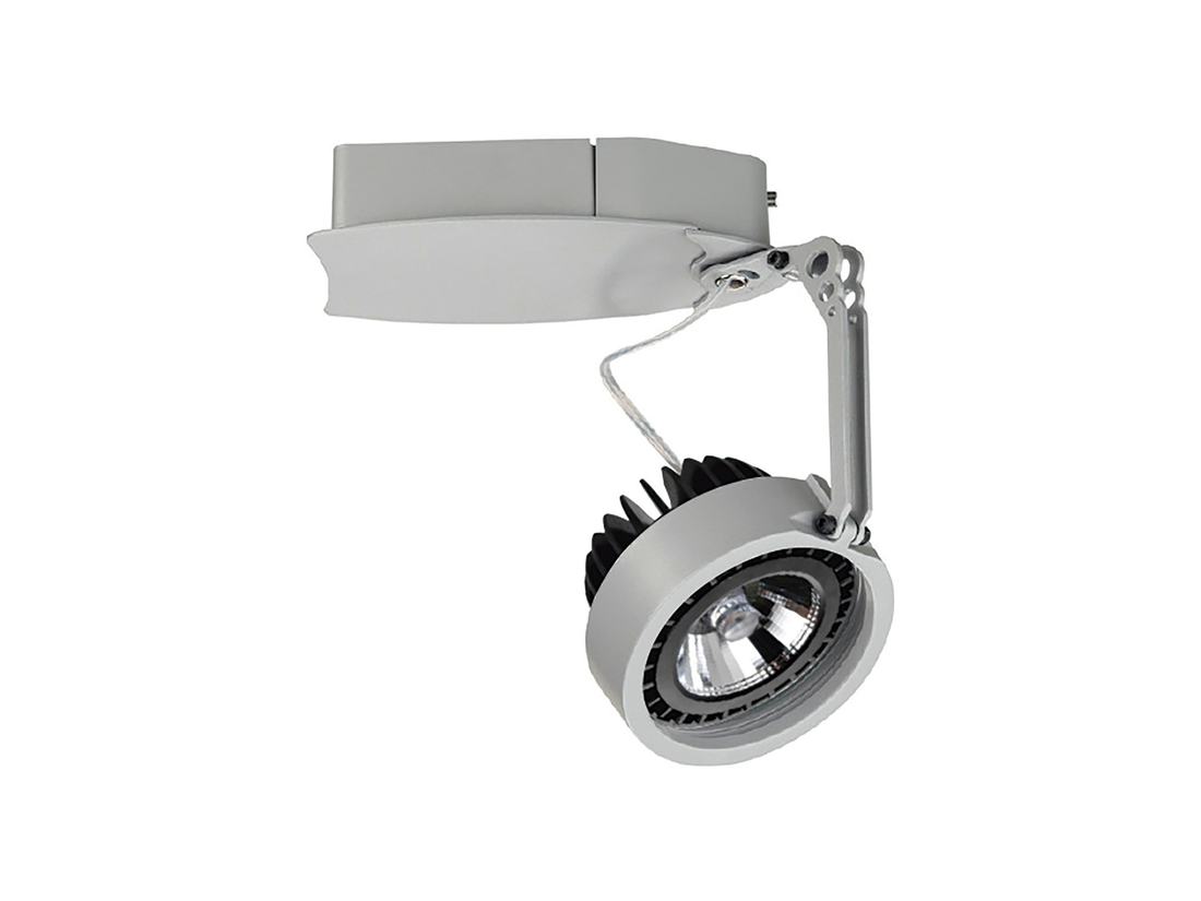 Stropní LED reflektor Haiti W, šedý, 17W, 4000K, 28°, ø12,1cm