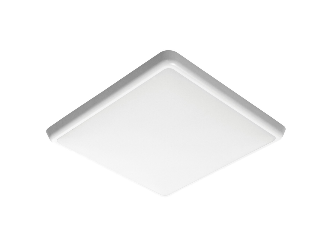 Stropní přisazené LED svítidlo Valgus čtverec, bílé, 18W, 3000K, 30cm