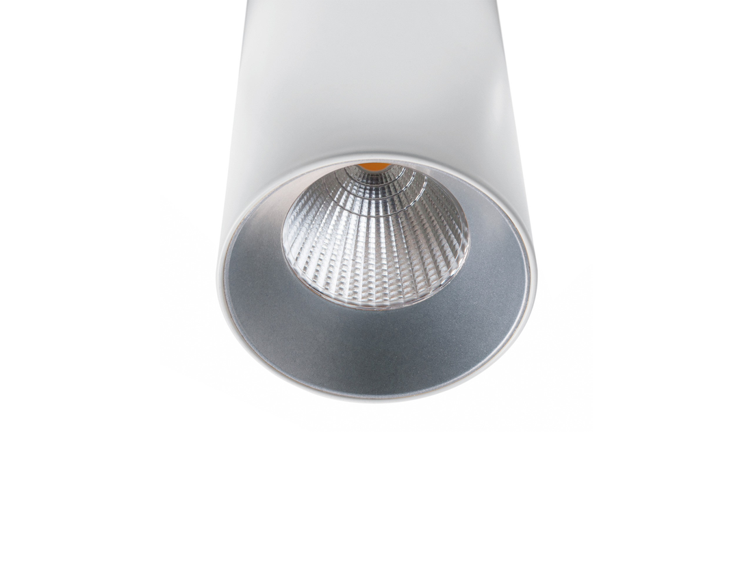 Stropní přisazené bodové LED svítidlo Hidra J W, bílé, 18W, 3000K, ø7,5cm