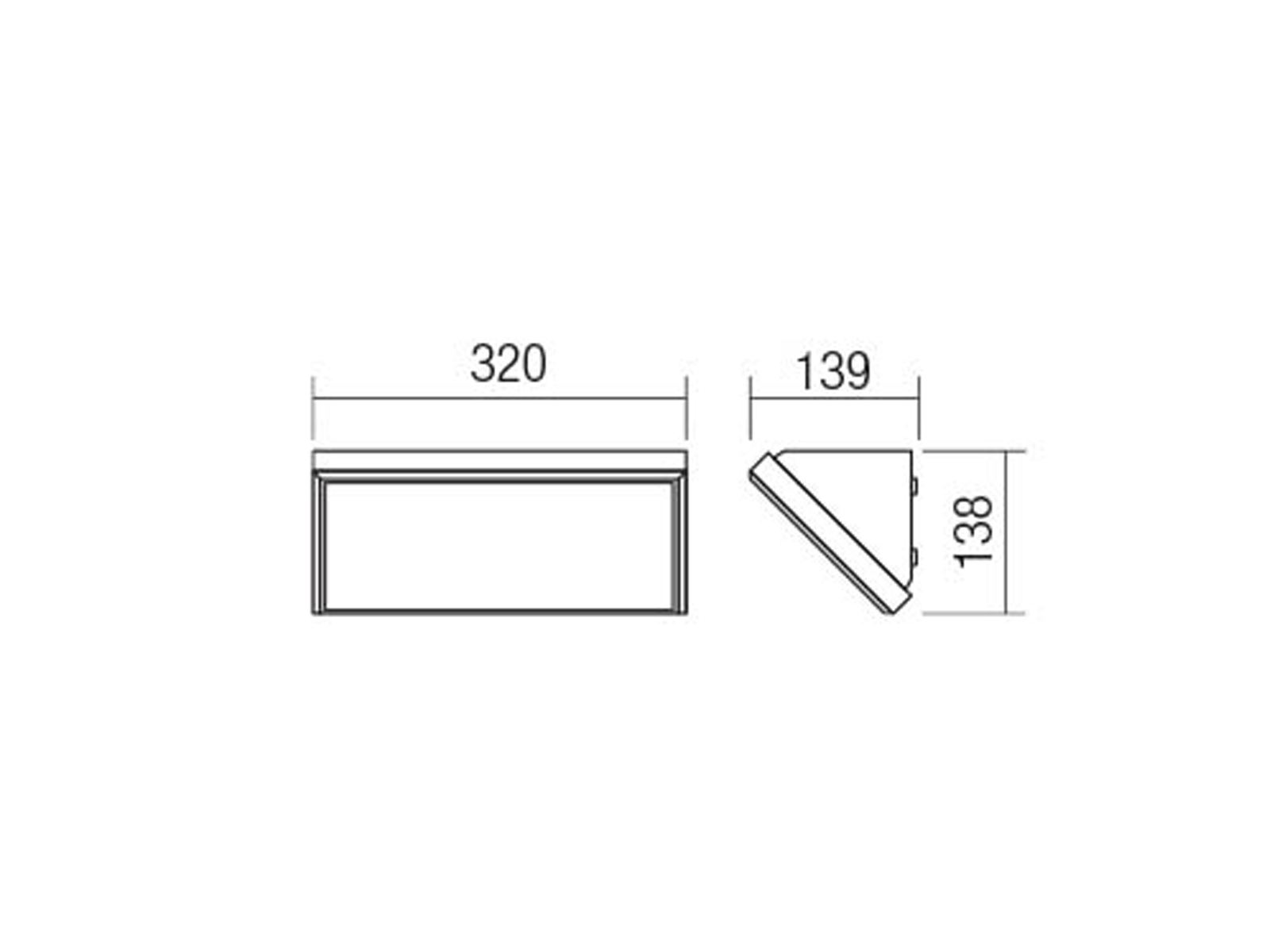 Nástěnný LED reflektor Mako tmavě šedý, 21W, 3000K, 32cm